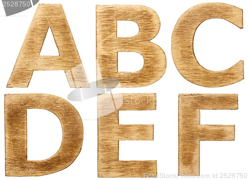 Image of Wooden alphabet