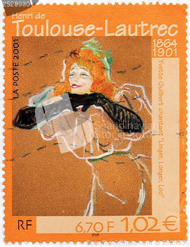 Image of Yvette Guilbert Stamp