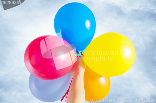 Image of multicolored balloons