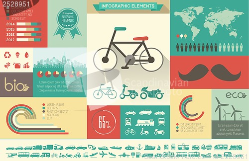 Image of Transportation Infographic Template.