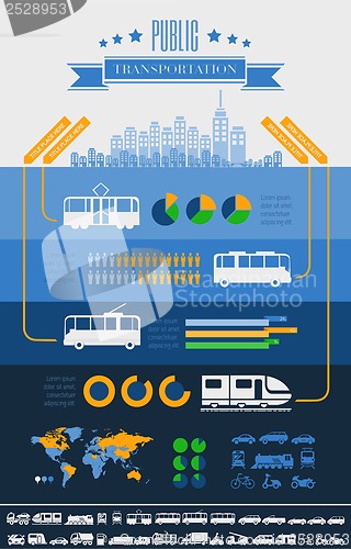 Image of Transportation Infographic Template.