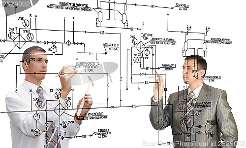 Image of Engineering Designing buildings.Engineer 