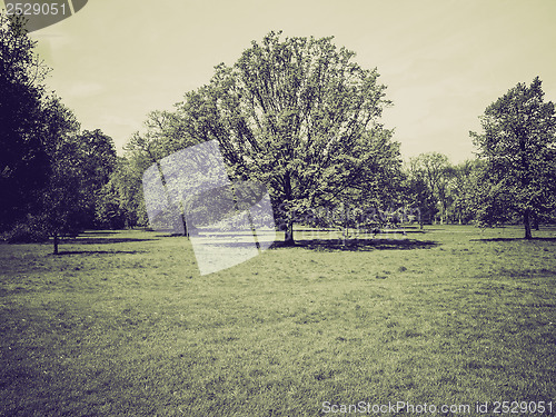 Image of Vintage sepia Hyde Park, London