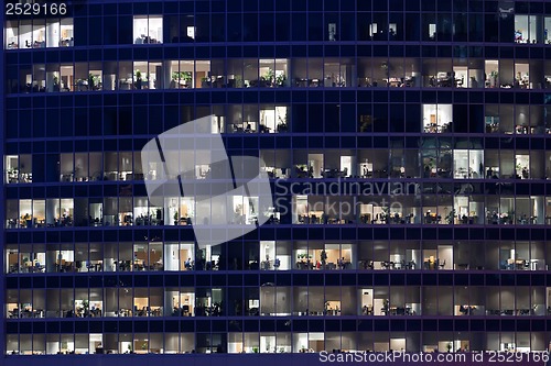 Image of Skyscrapers at night