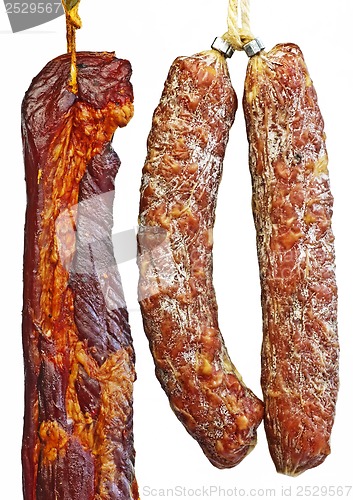 Image of Rauchfleisch aus dem Schwarzwald und Salami aus Italien
