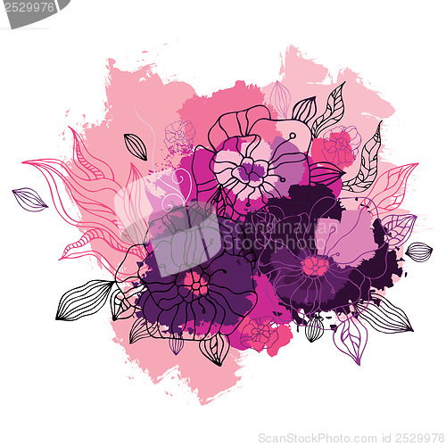 Image of Decorative floral background.