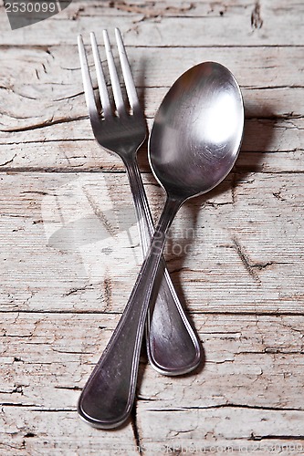 Image of vintage spoon and fork 