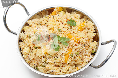 Image of Tomato biryani in a kadai