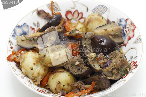 Image of Balti eggplant and potato curry