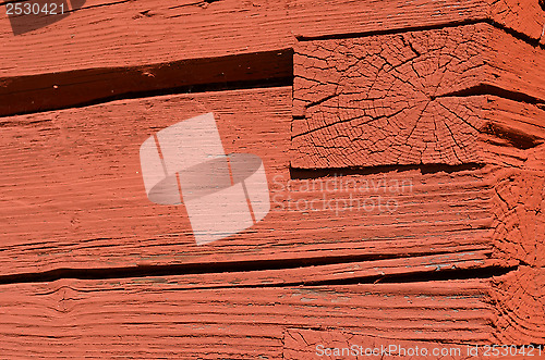 Image of Corner of wooden building