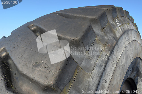 Image of Big tire-closeup