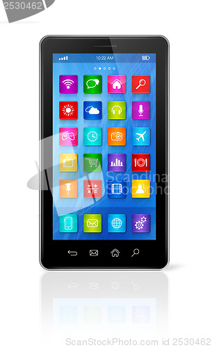 Image of Smartphone Touchscreen HD - apps icons interface