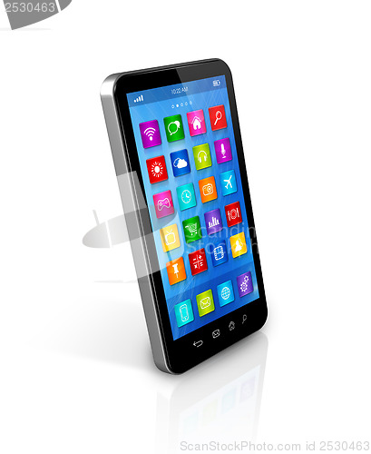 Image of Smartphone Touchscreen HD - apps icons interface