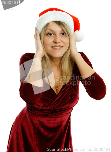 Image of Beautiful girl with a gift
