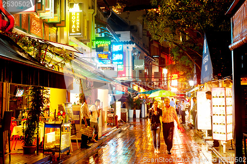 Image of Boat Quay nightlife