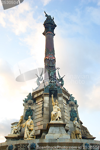 Image of The Columbus Monument in Barcelona