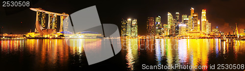 Image of Singapore night skyline