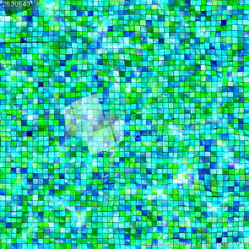 Image of Green blue pool water background