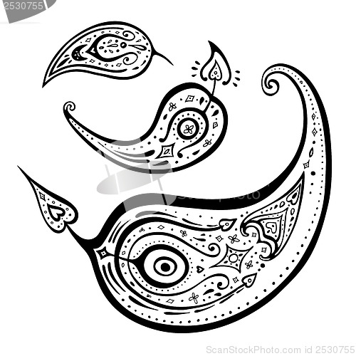 Image of Paisley. Ethnic ornament.