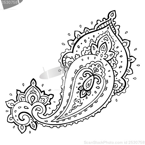 Image of Paisley. Ethnic ornament.