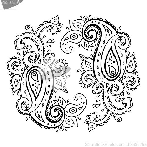 Image of Paisley. Ethnic ornament.