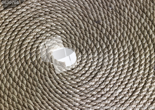 Image of rolled rope detail