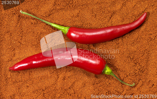 Image of red hot chilis