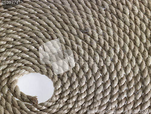 Image of rolled rope detail