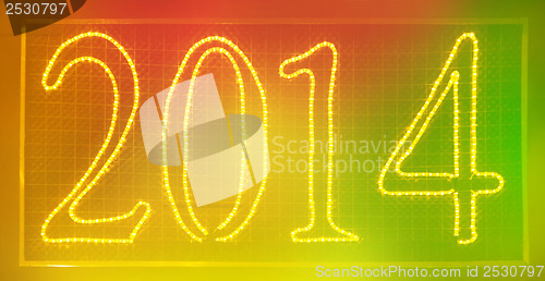Image of 2014 Clorful sign