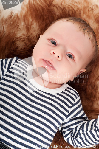 Image of Newborn baby watching