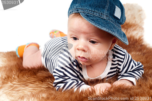 Image of Lying newborn baby