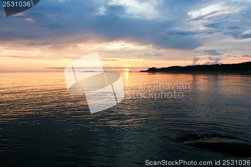 Image of Sea sunset