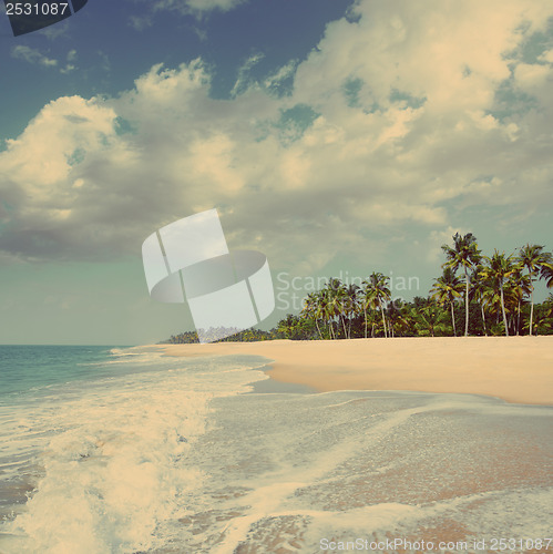 Image of beach landscape - vintage retro style