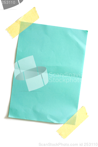 Image of Piece of blank colored paper

