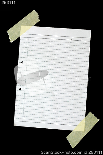 Image of Piece of blank writing paper

