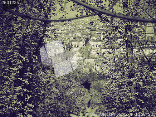 Image of Vintage sepia Turin view