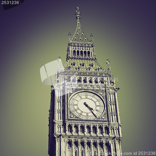 Image of Vintage sepia Big Ben