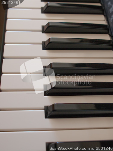 Image of Music keyboard keys