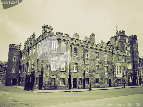 Image of Vintage sepia St James Palace