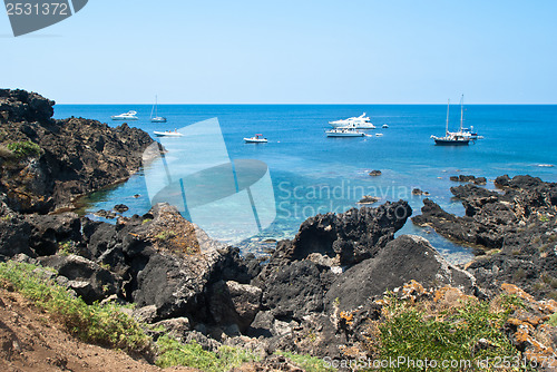 Image of beach in Ustica Island,Sicily