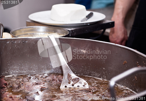 Image of spleen cooking at Palermo