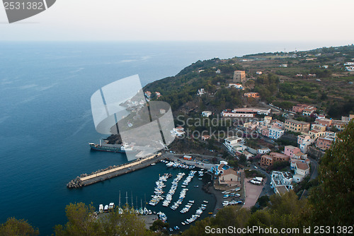 Image of aerial view of Ustica island