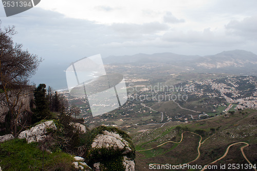 Image of View from Erice near Trapani, Sicily