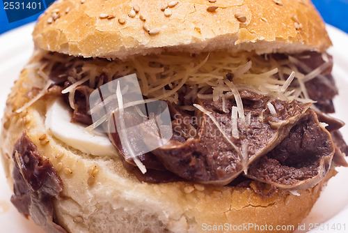 Image of Sandwich with spleen