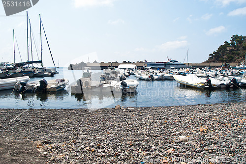 Image of harbour in Ustica island, Sicily