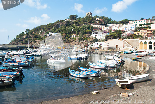 Image of harbour in Ustica island, Sicily