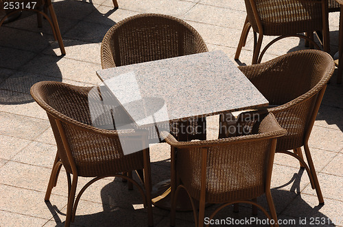Image of Empty restaurant table