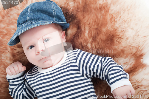 Image of Newborn baby in hat