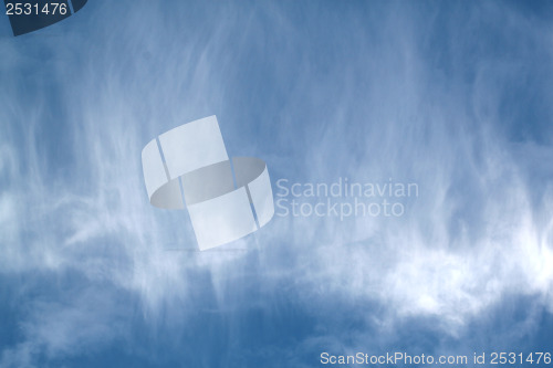 Image of Blue sky with clouds