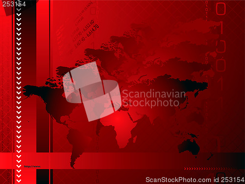 Image of global background red